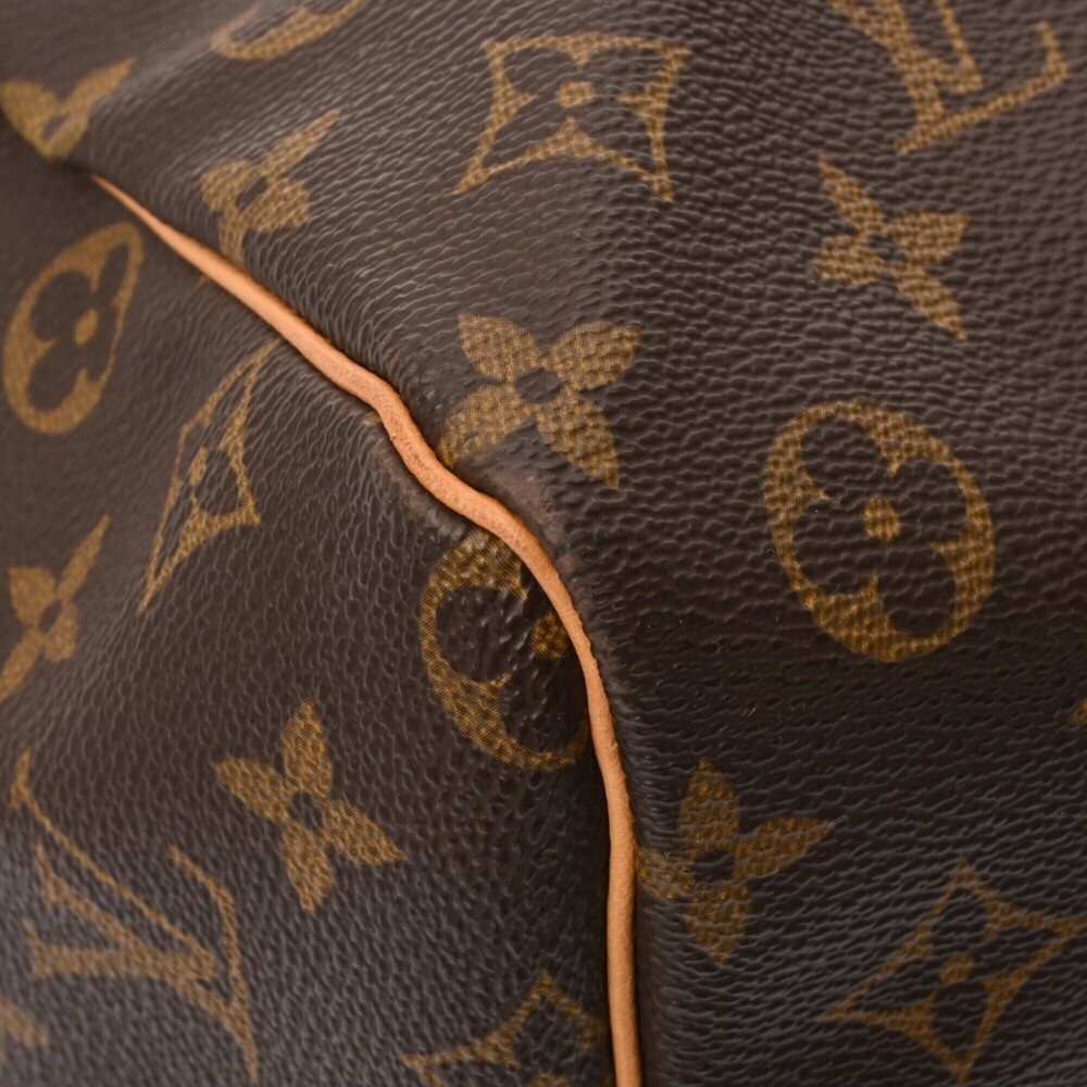 LOUIS VUITTON Authentic Brown Monogram Canvas Keepall 60 Boston Bag - Picture 8 of 11